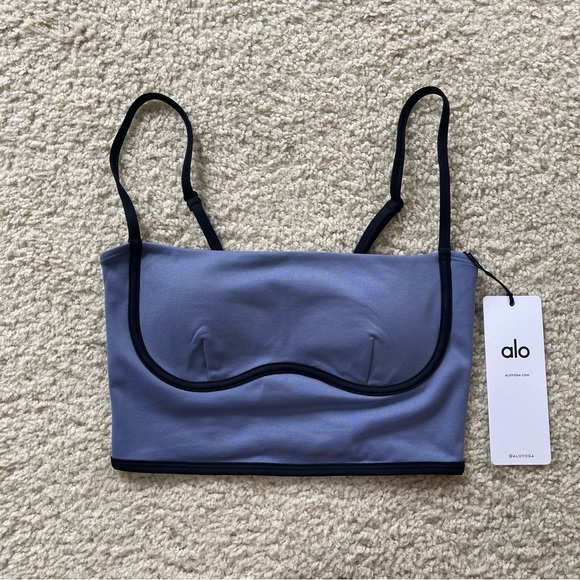 ALO Yoga Tops - Alo Yoga Airbrush Streamlined Bra Tank Infinity Blue Size XS